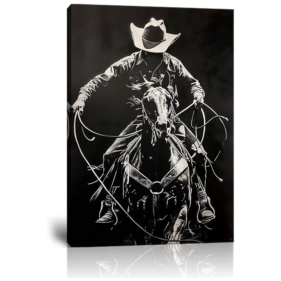 Resin Art Images - Western Cowboy Retro Southwest full diamond