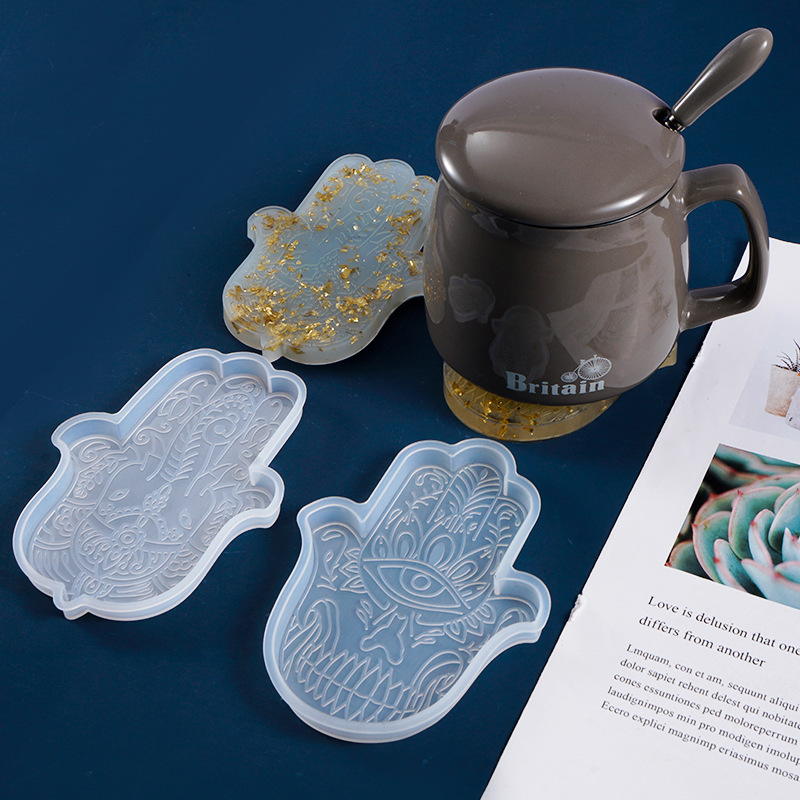 Resin Art Coasters - 1 Cái DIY Coaster Tay Fatima