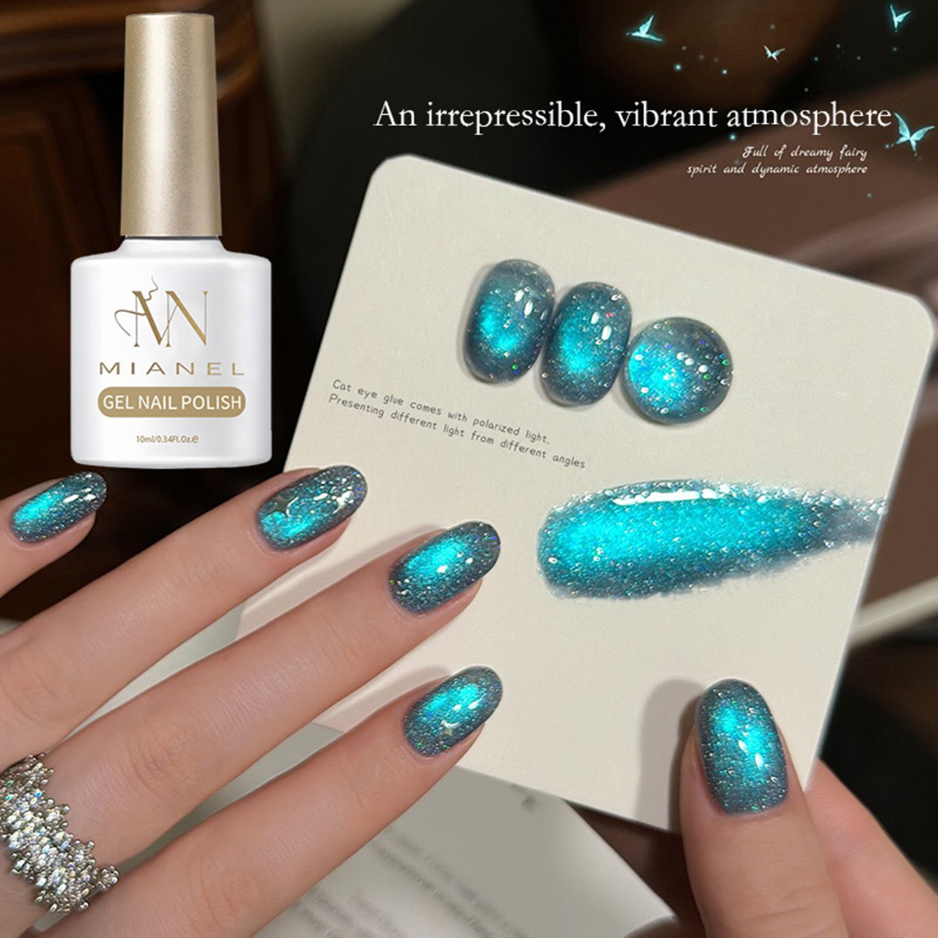 Resin Art Online - MAINEL 10ML 1-4Pcs Blue Nails Popular
