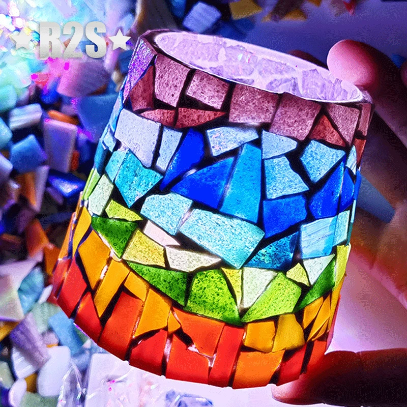 Resin Art Coasters - 100g Mosaic Tiles Stained Glass Mosaic
