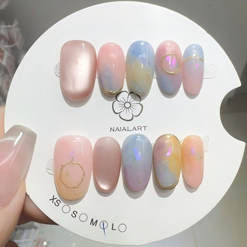10PCS Press on Nails Handmade  - đánh giá và giá Resin Art Online