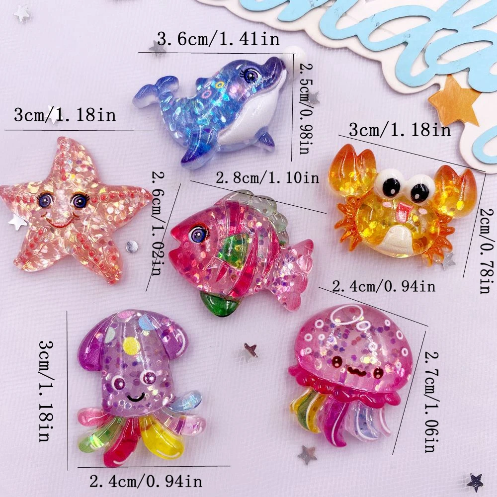 10pcs Glitter Colorful Resin S - đánh giá và giá Resin Art Beach