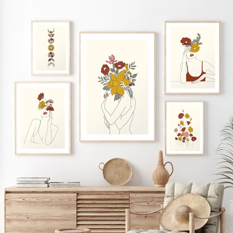 Nordic Line Abstract Girl With - đánh giá và giá Resin Art Online