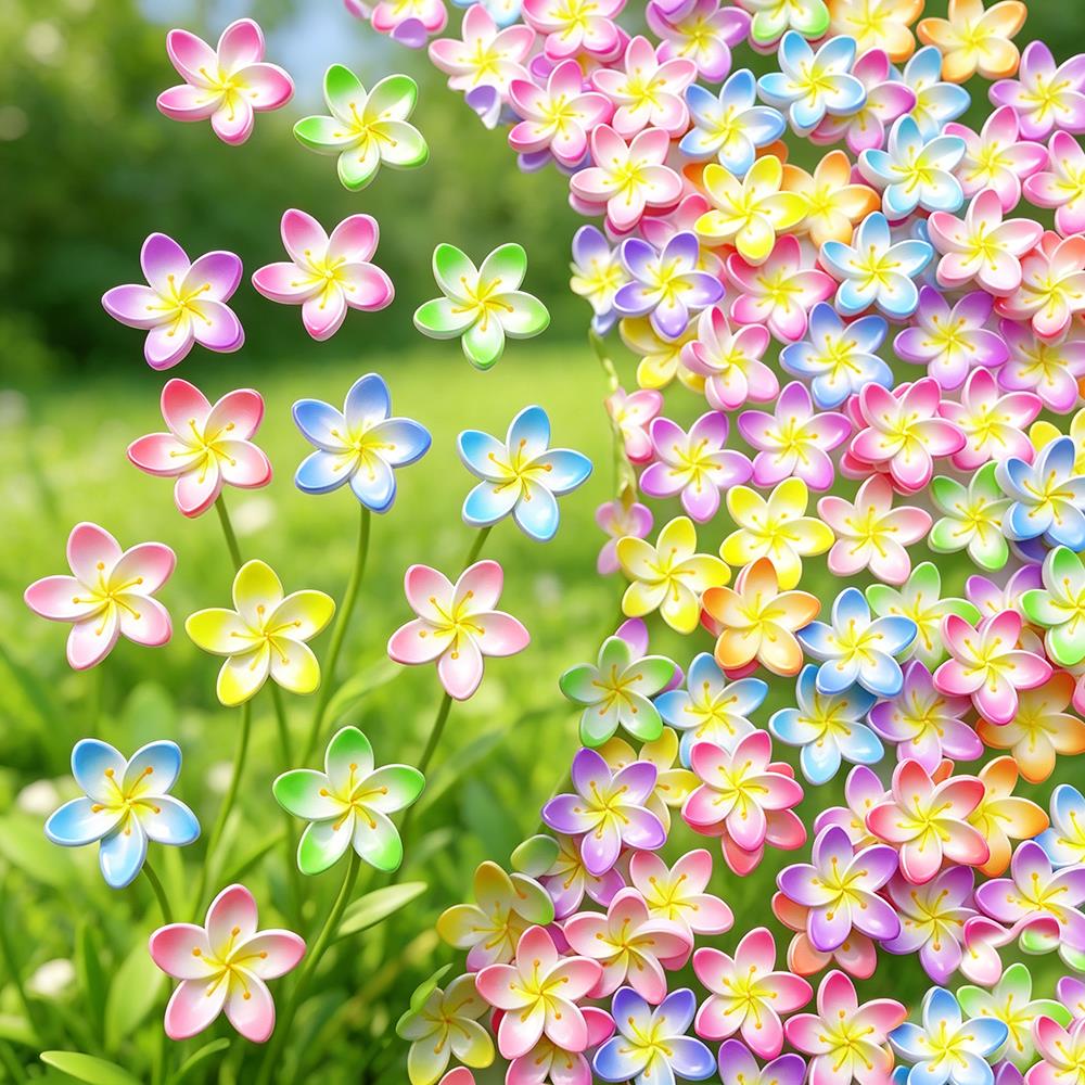 50Pc 3D Gradient Plumeria Flow - đánh giá và giá Resin Art Beach