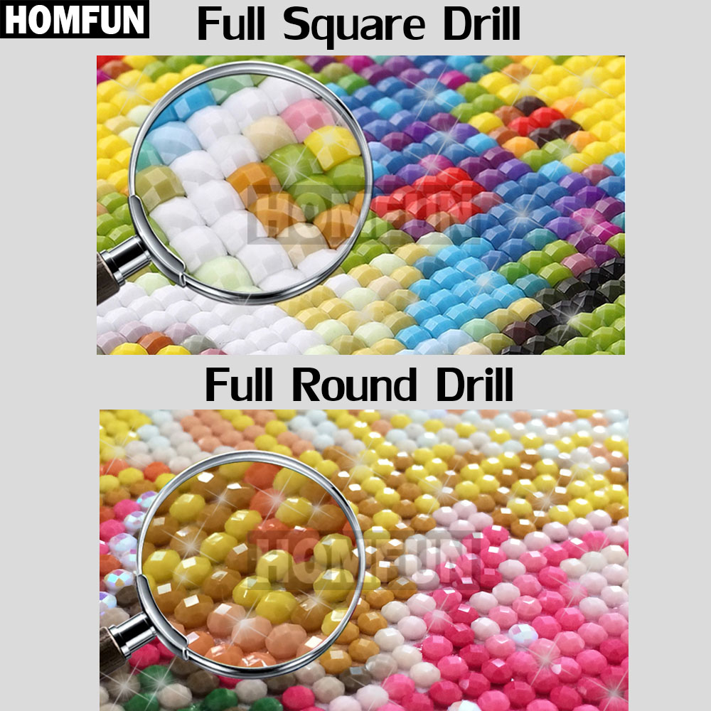 HOMFUN Diy 5d Diamond Painting - đánh giá và giá Resin Art Beach