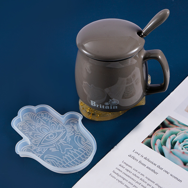 1 Cái DIY Coaster Tay Fatima D - đánh giá và giá Resin Art Coasters