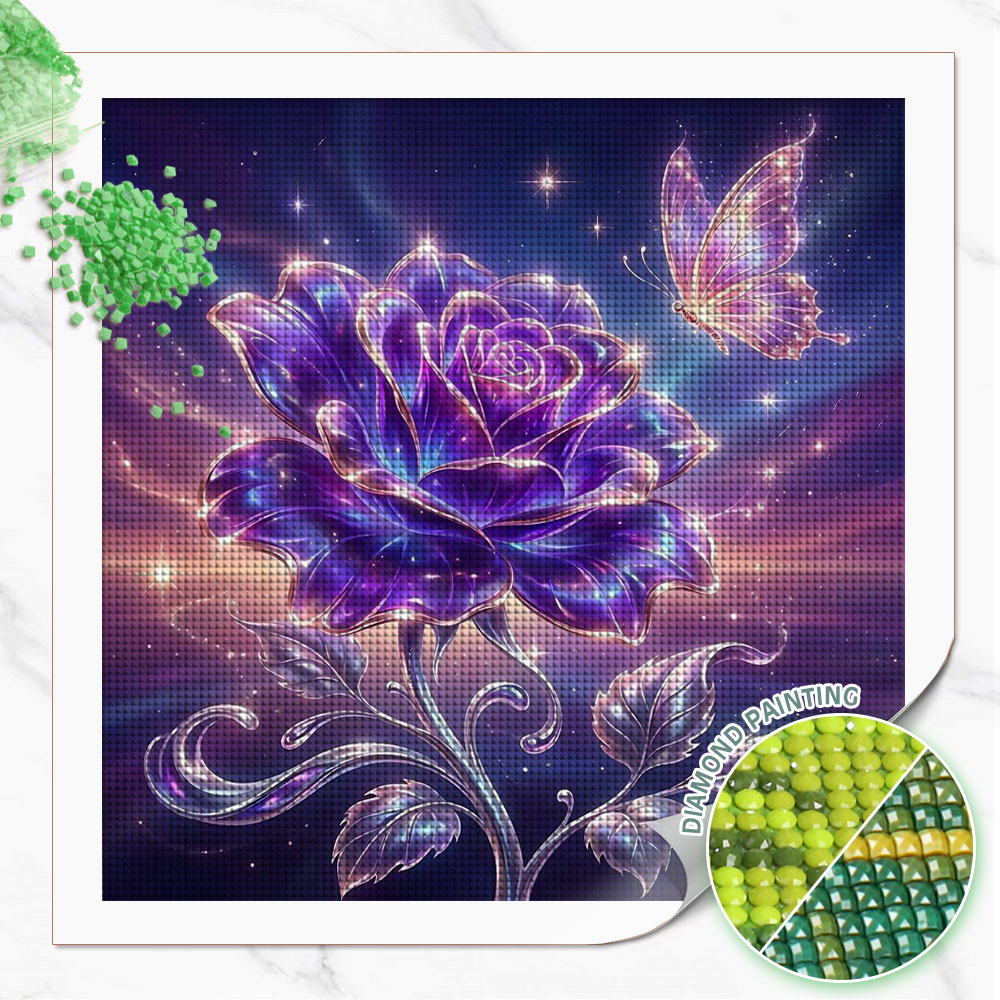 Huacan Full Square Round Diamo - đánh giá và giá Resin Art With Rose