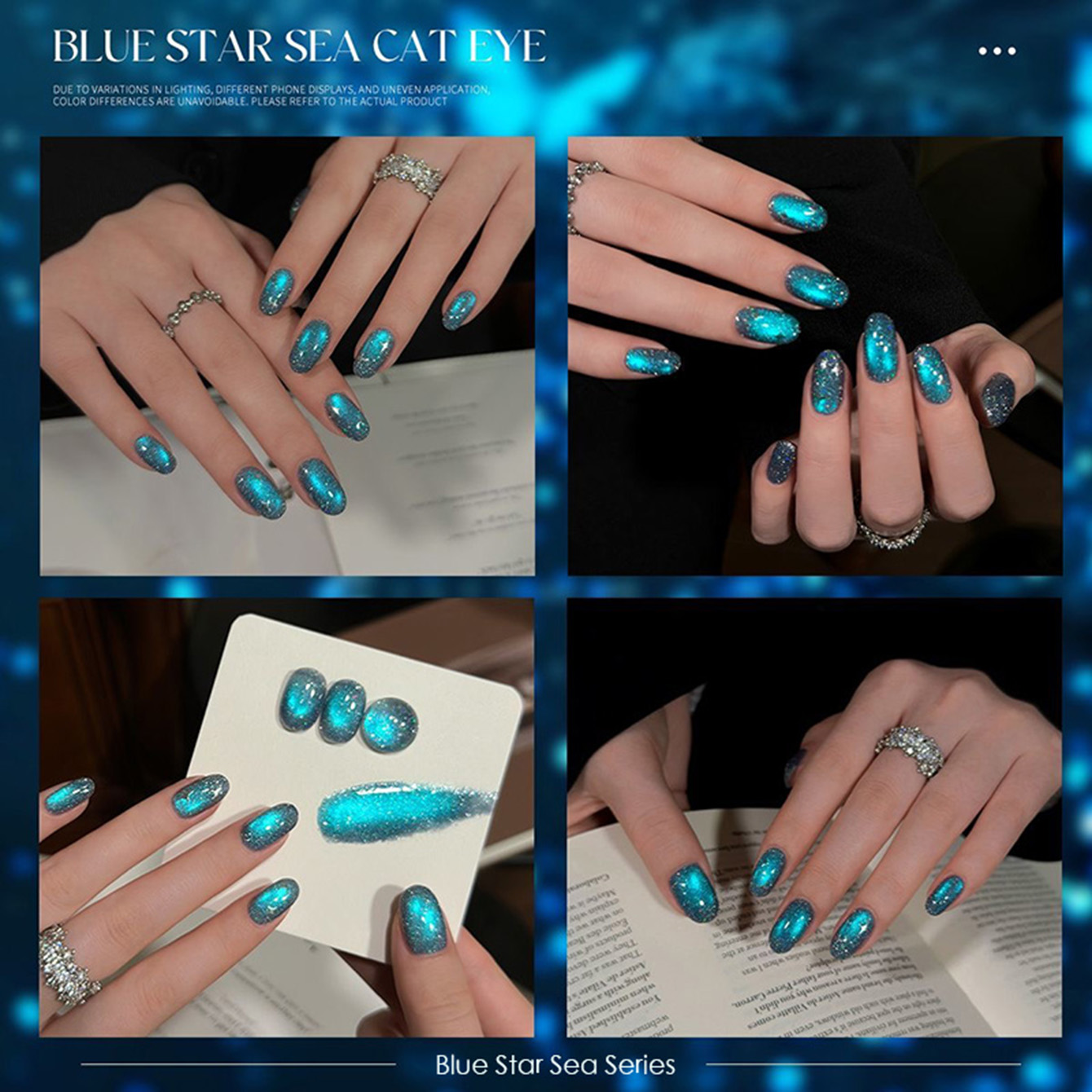 MAINEL 10ML 1-4Pcs Blue Nails  - đánh giá và giá Resin Art Online