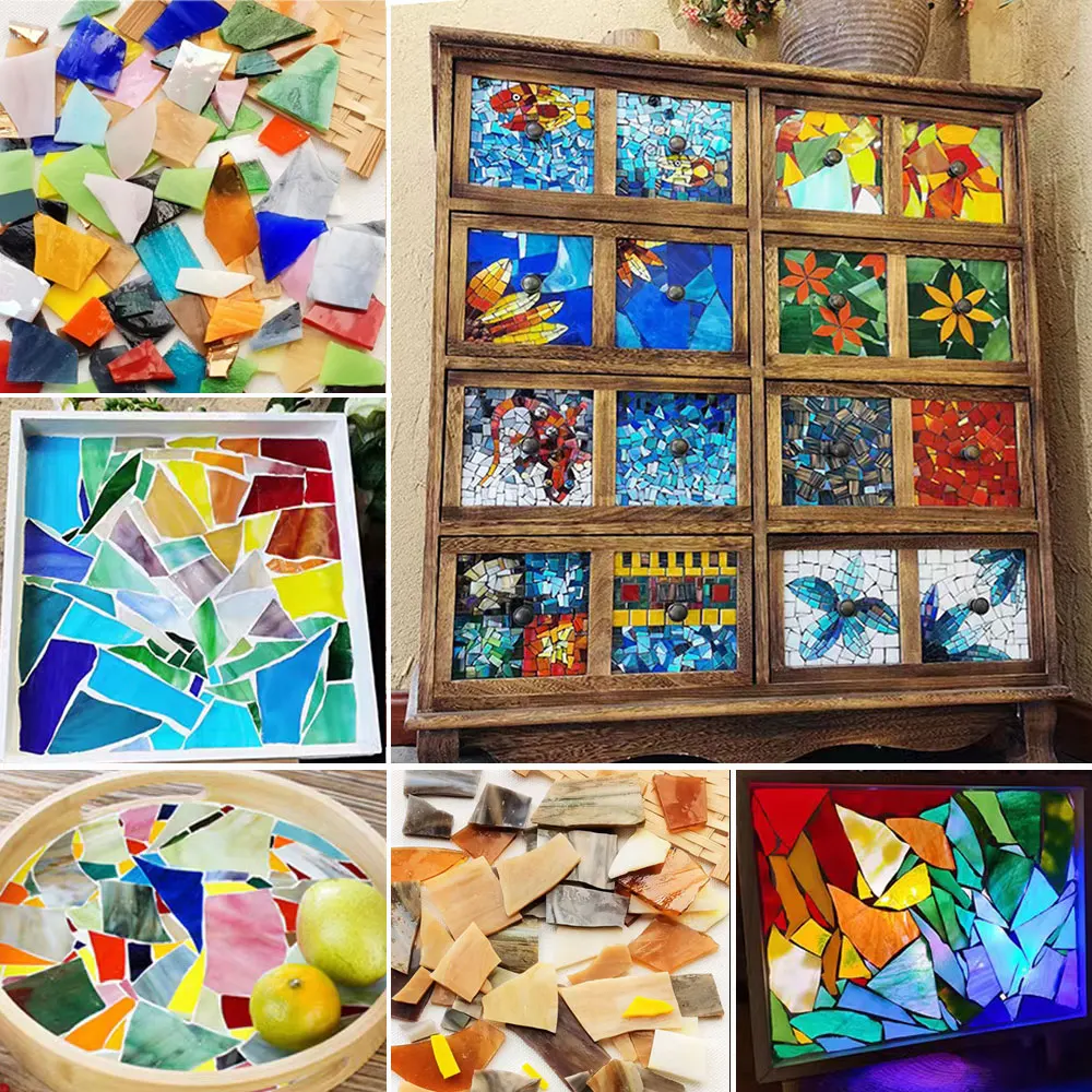 100g Mosaic Tiles Stained Glas - đánh giá và giá Resin Art Coasters