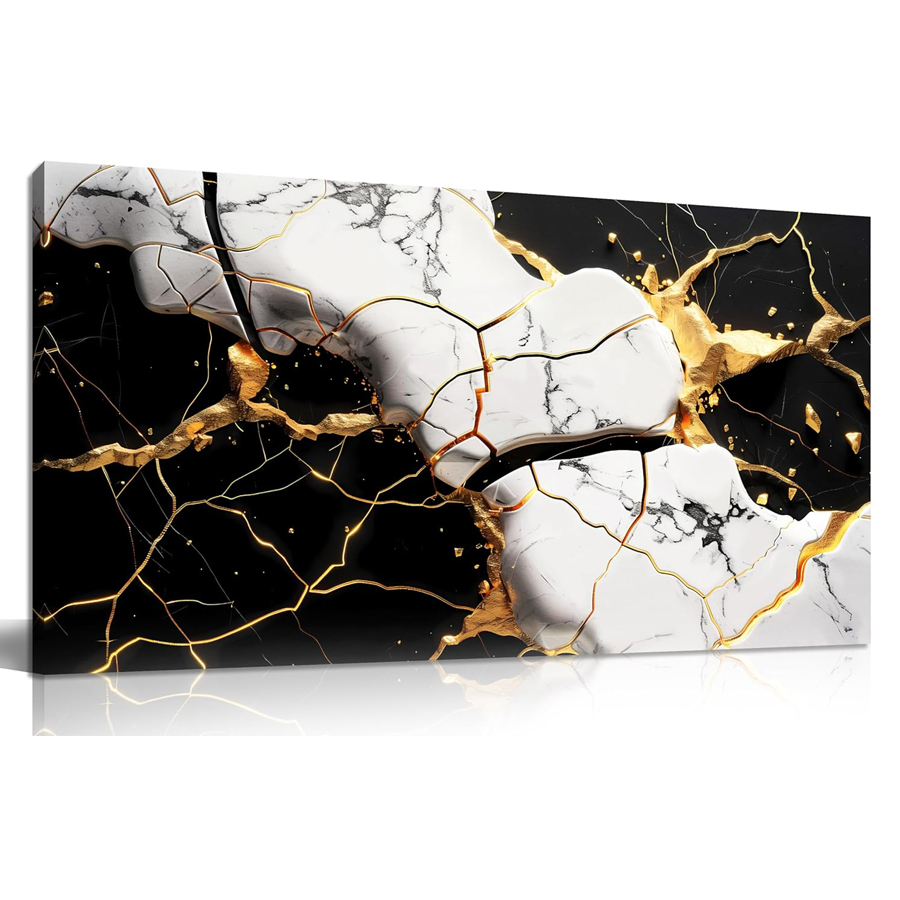 Black gold texture abstract im - đánh giá và giá Resin Art Images