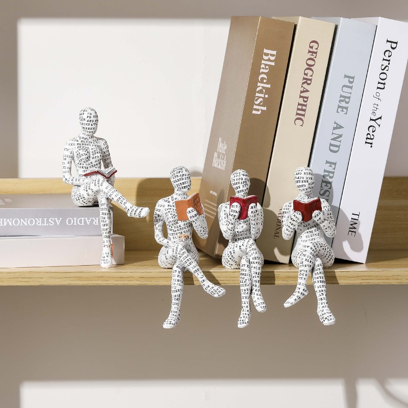 1pc Mini Reading Female Image  - đánh giá và giá Resin Art Images