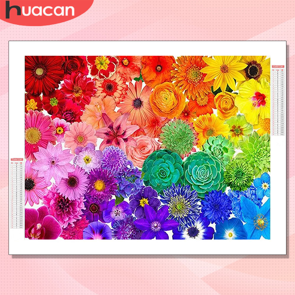 HUACAN Diamond Art Kits Flower - đánh giá và giá Resin Art With Rose