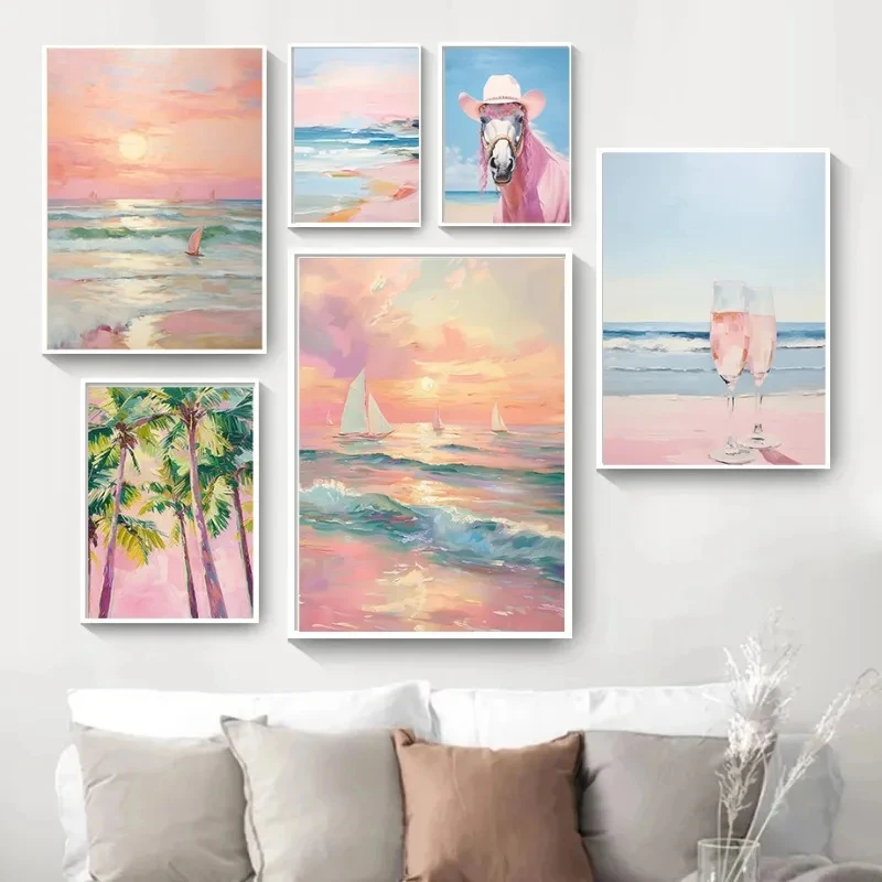 Pink Horse Coast Beach Champag - đánh giá và giá Resin Art Beach