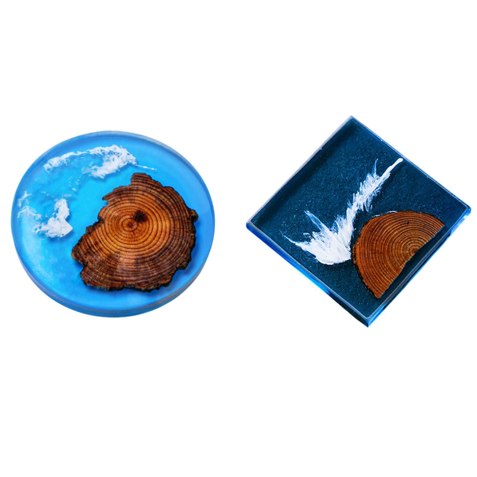 6pcs Epoxy Coasters Wooden Coa - đánh giá và giá Resin Art Coasters