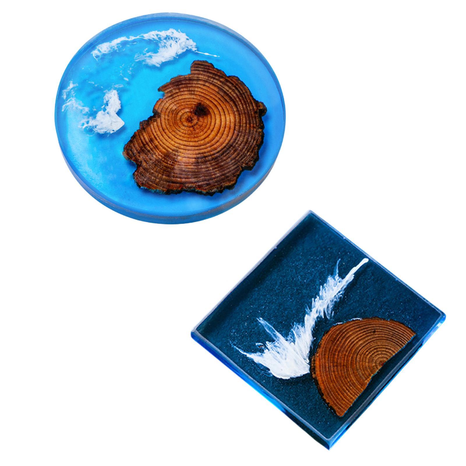 6pcs Epoxy Coasters Wooden Coa - đánh giá và giá Resin Art Coasters