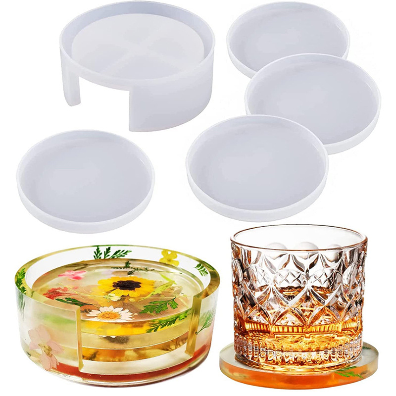 Round Square Coaster Silicone  - đánh giá và giá Resin Art Coasters