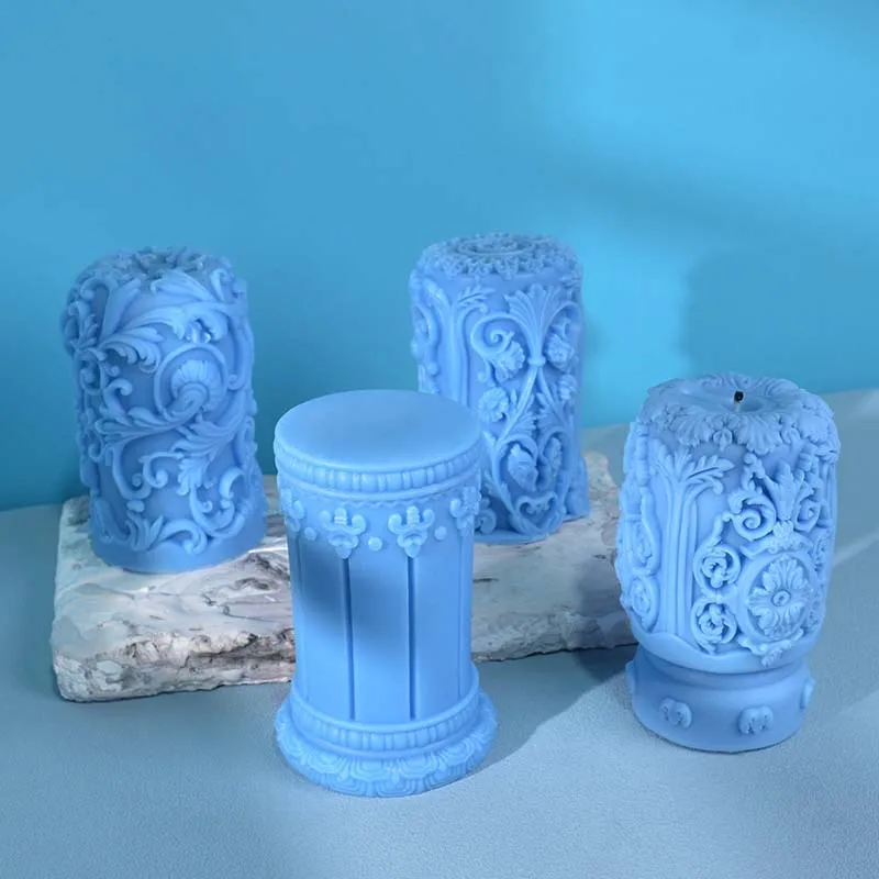 Carved Roman Column Candle Sil - đánh giá và giá Resin Art Design